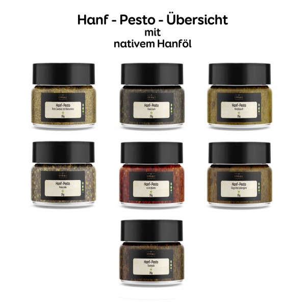 Hanf Pesto, diverse Sorten, 25g