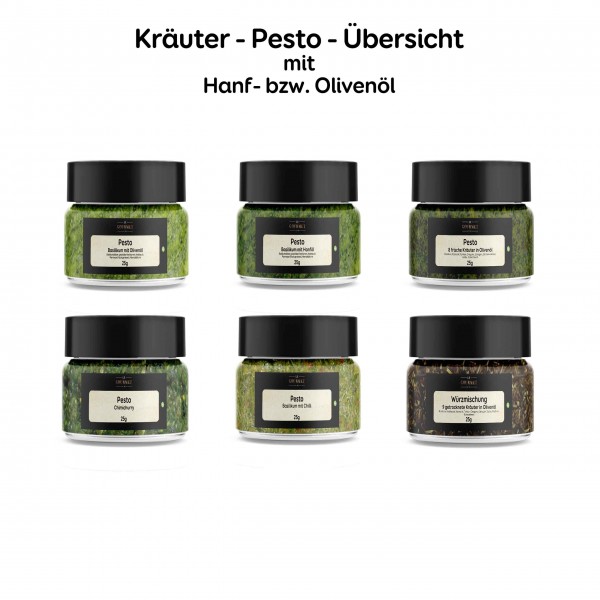 Pesto, diverse Sorten, 25g