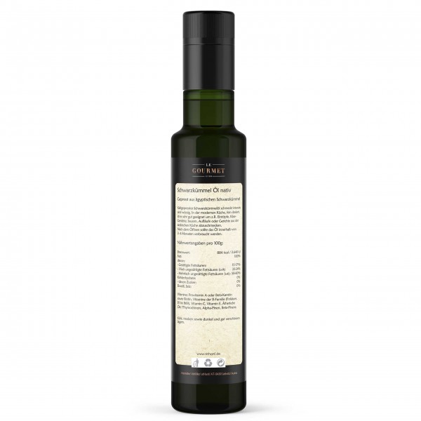 Schwarzkümmel Öl, kaltgepresst, 500ml