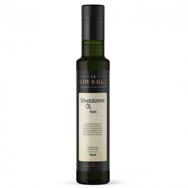 Schwarzkümmel Öl, kaltgepresst, 500ml