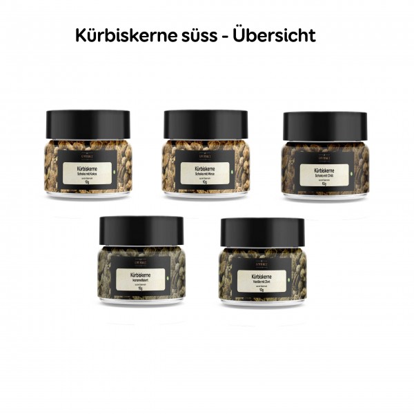 Kürbiskerne süss, diverse Sorten, 10g